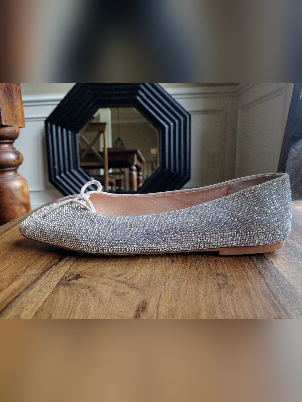 Matisse Iridescent Rhinestones Roxy Ballet Flats Size 9 - Picture 4 of 11